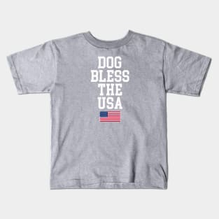 Dog Bless The USA Kids T-Shirt